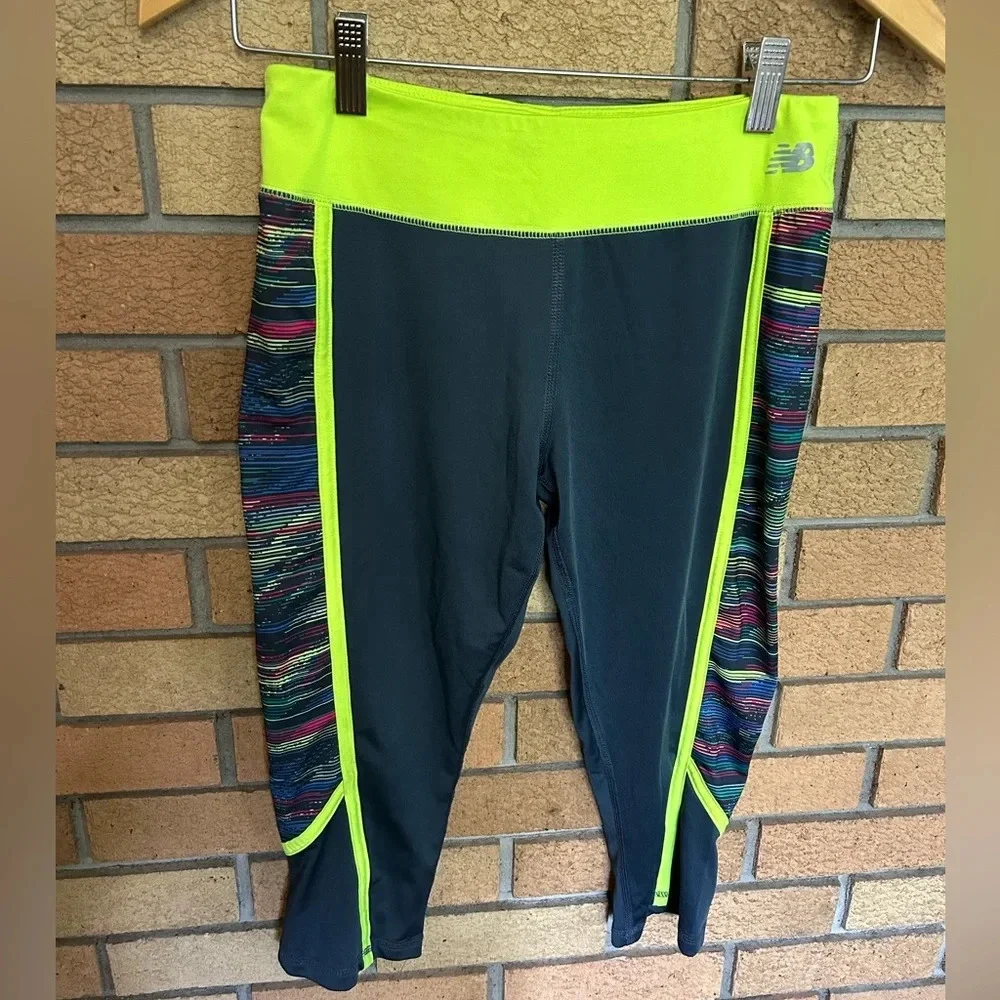 New Balance 3 Piece Athletic Gym Patterned Workout Girls Size 14 Large